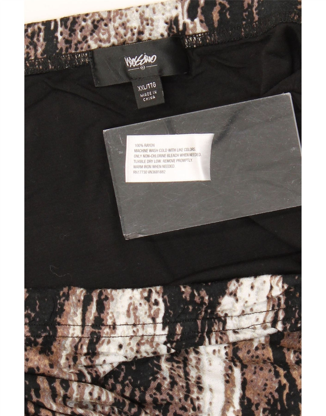 MOSSIMO Womens Straight Skirt 2XL W40 Brown Colourblock Rayon