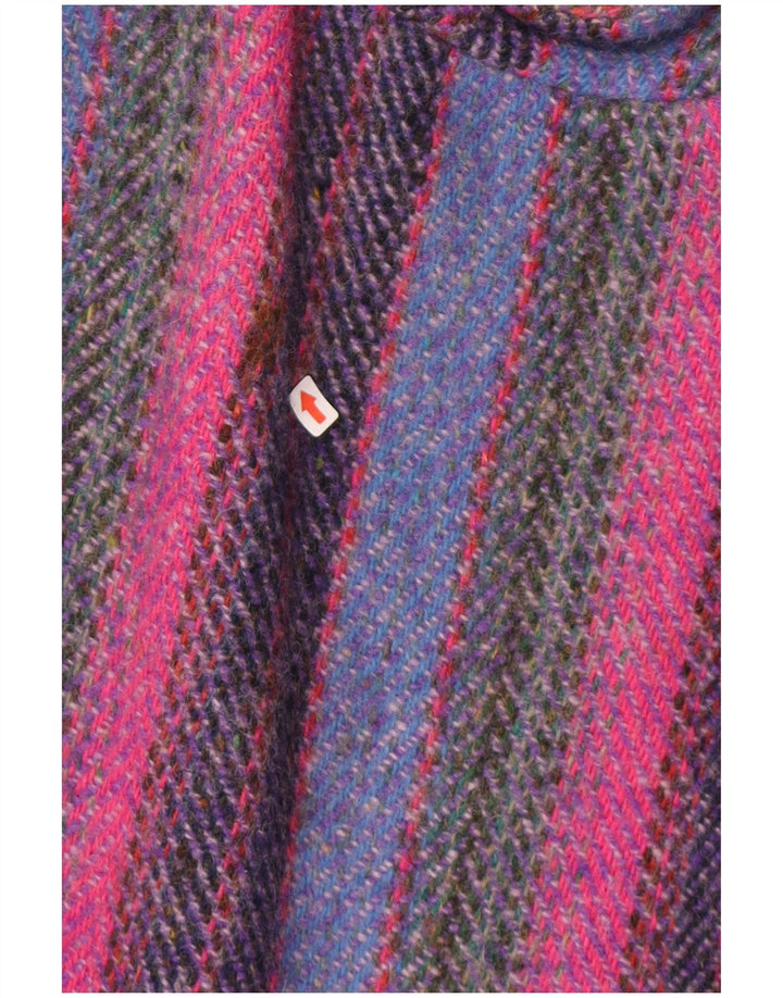Jimmy Hourihan Womens Cape Coat One Size Multicoloured Striped Classic