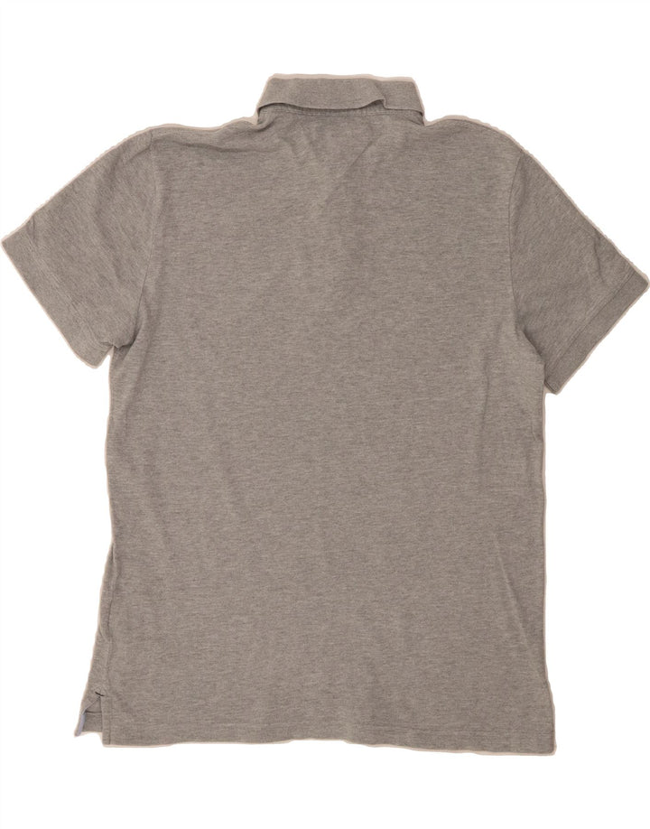 TOMMY HILFIGER Mens Custom Fit Polo Shirt Large Grey Cotton Vintage Tommy Hilfiger and Second-Hand Tommy Hilfiger from Messina Hembry 