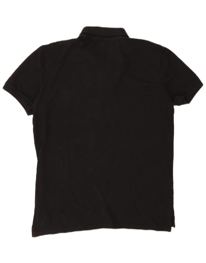 Jack Wills Mens Polo Shirt Large Black Cotton