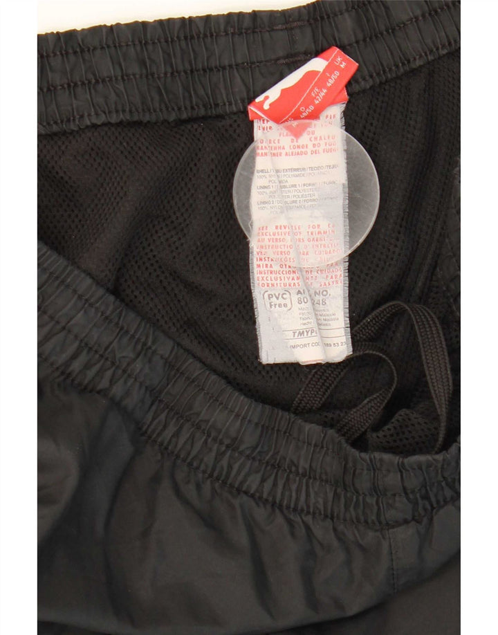 Puma Mens Graphic Tracksuit Trousers Medium  Black Polyamide