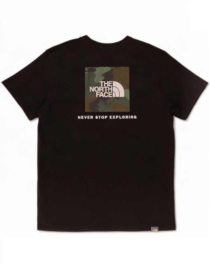 The North Face Mens Graphic T-Shirt Top Medium Black Cotton
