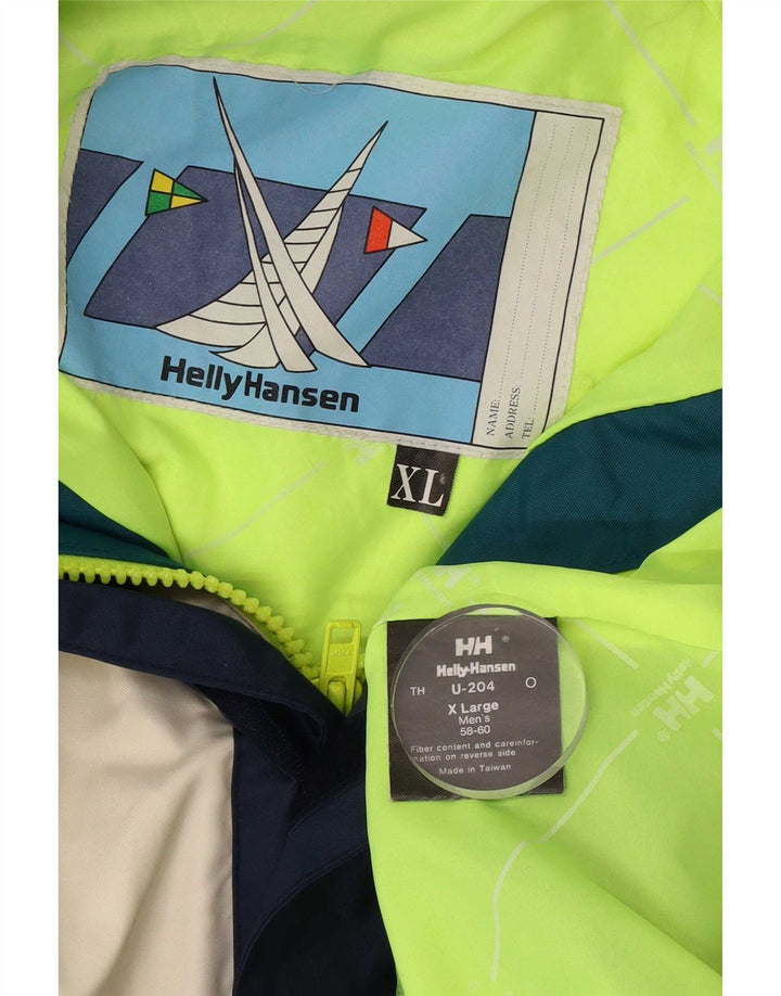 Helly Hansen Mens Windbreaker Jacket IT 58/60 4XL Navy Blue Colourblock