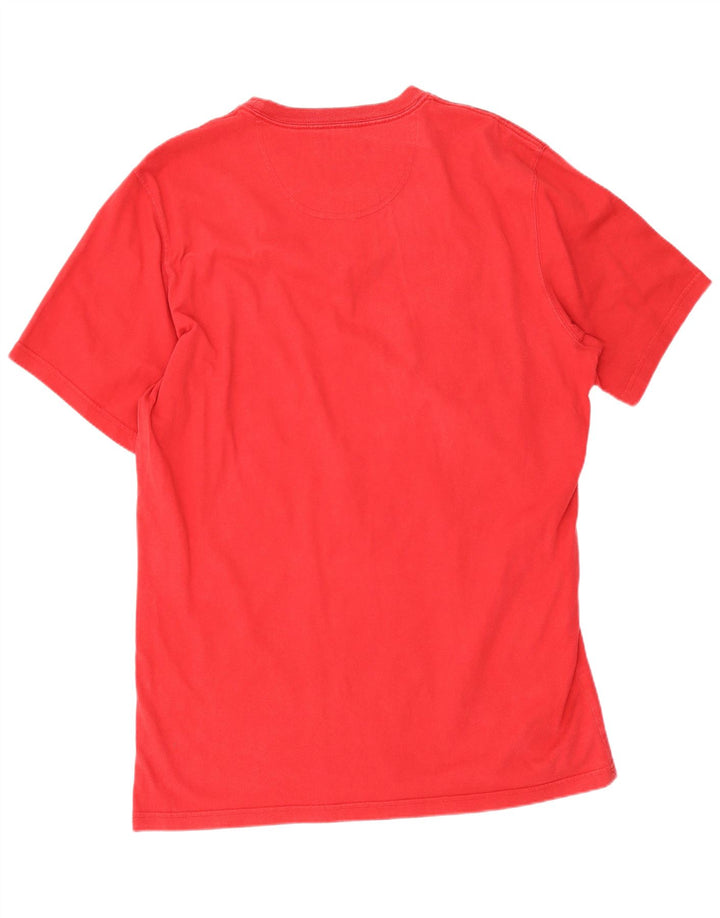 Barbour Mens Graphic T-Shirt Top XL Red Cotton