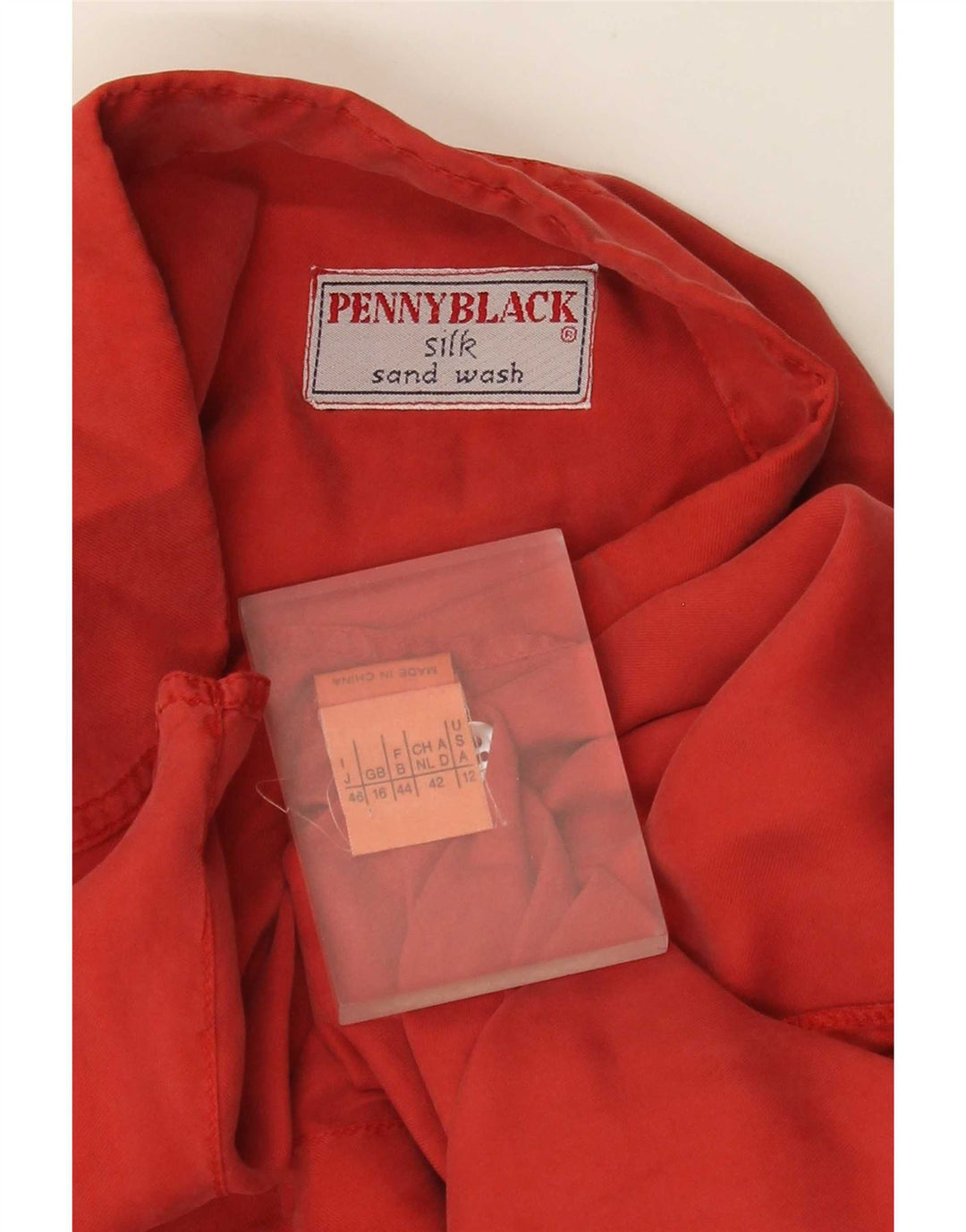 Penny Black Womens Shirt Blouse UK 16 Large Red Silk