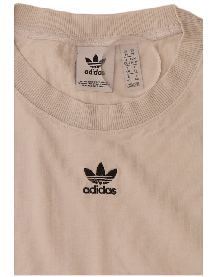 ADIDAS Womens Graphic T-Shirt Top UK 14 Large White