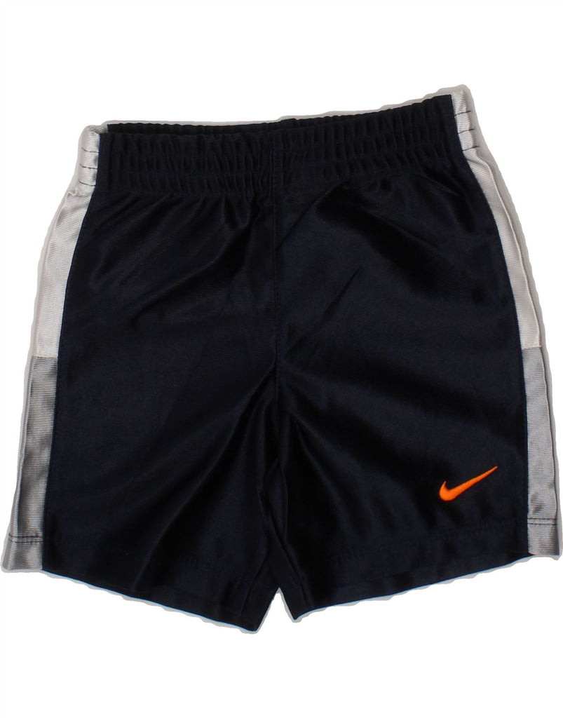 NIKE Baby Boys Sport Shorts 12-18 Months  Navy Blue Colourblock Polyester Vintage Nike and Second-Hand Nike from Messina Hembry 