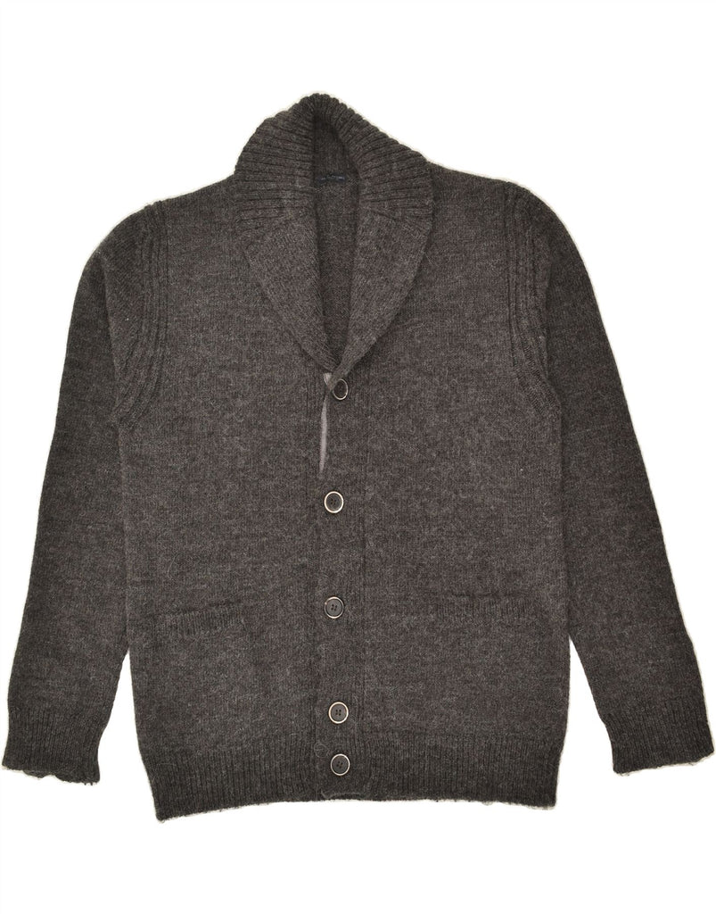 VINTAGE Mens Cardigan Sweater XL Grey Virgin Wool | Vintage Vintage | Thrift | Second-Hand Vintage | Used Clothing | Messina Hembry 