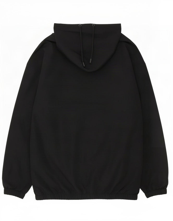 Under Armour Boys Graphic Hooded Rain Jacket 13-14 Years Black Polyester