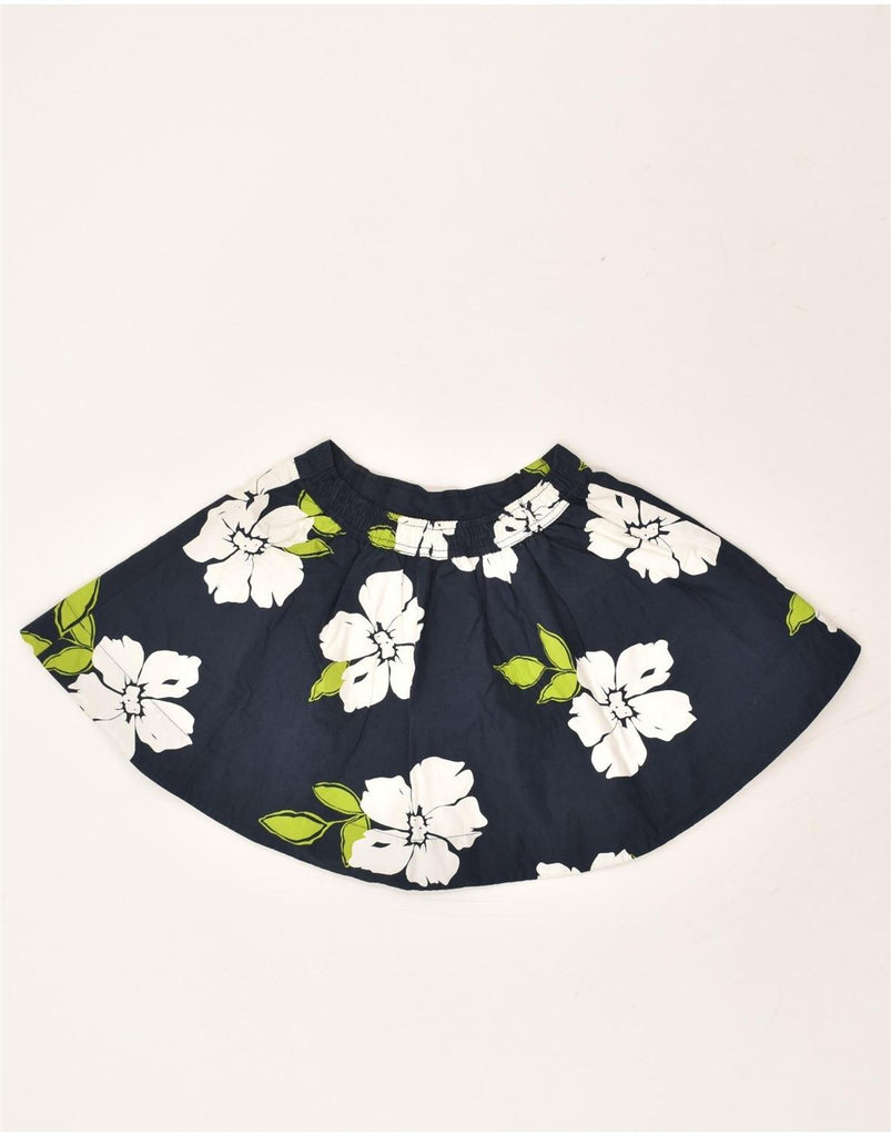 HOLLISTER Girls Mini Circle Skirt 6-7 Years XS W25 Navy Blue Floral Cotton | Vintage Hollister | Thrift | Second-Hand Hollister | Used Clothing | Messina Hembry 