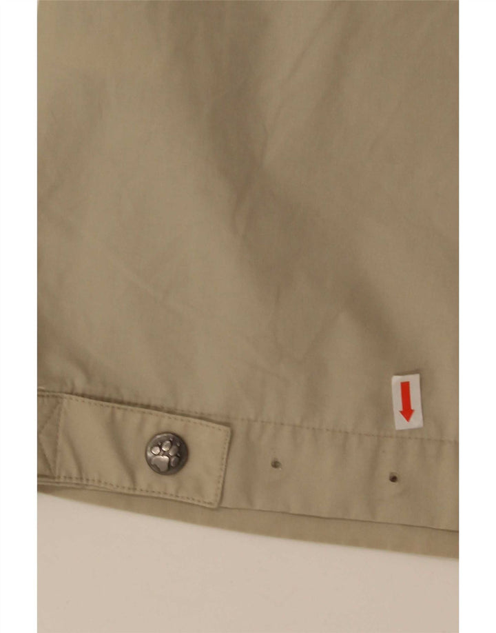 Jack Wolfskin Mens Regular Fit Bomber Jacket UK 44/46 XL Beige Polyester