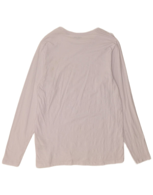 Jack & Jones Mens Top Long Sleeve XL White Cotton