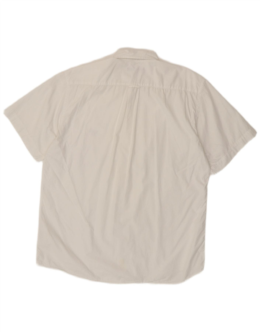 Gant Mens Regular Fit Short Sleeve Shirt Large White Cotton
