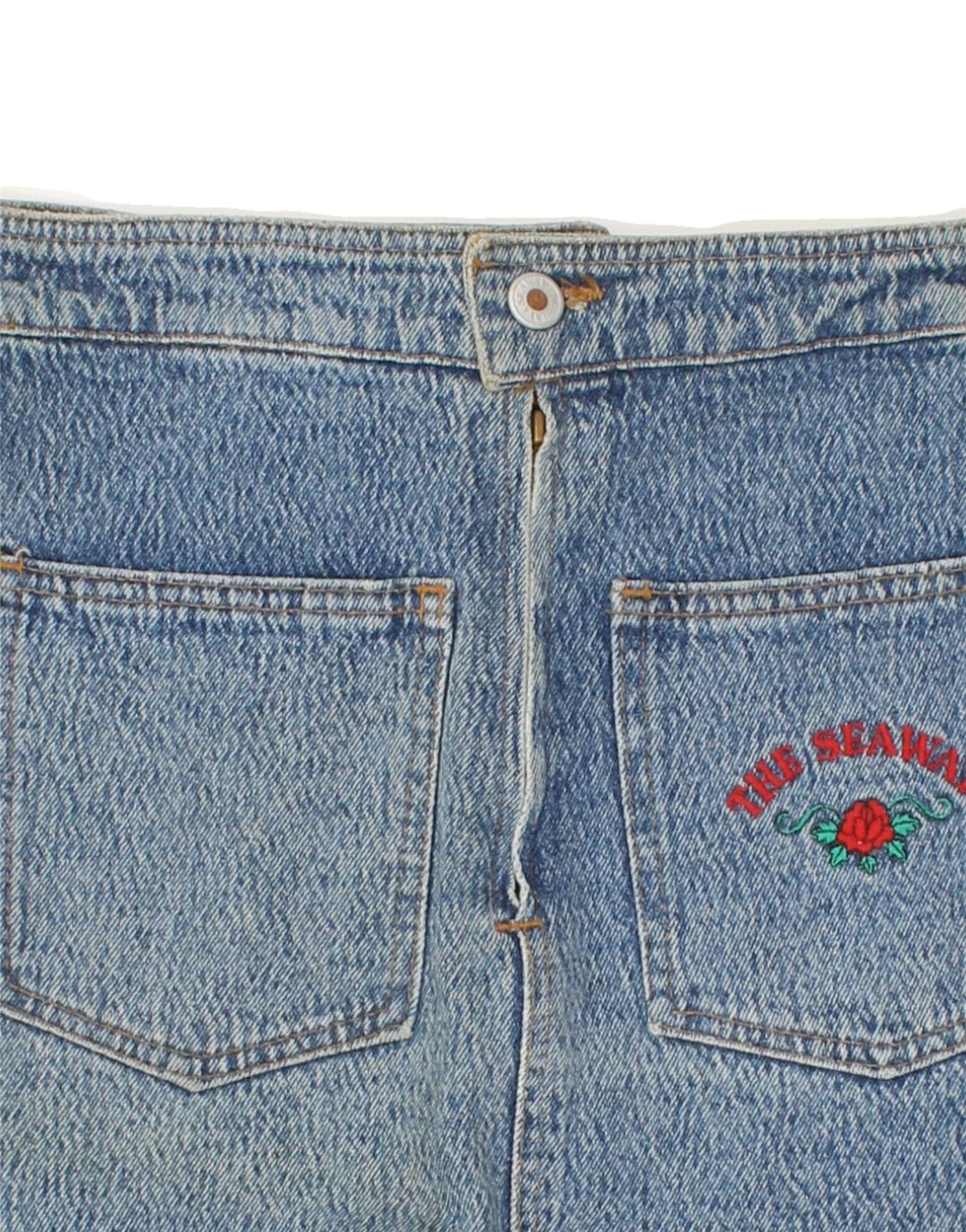 VINTAGE Womens Denim Skirt W25 XS Blue | Vintage Vintage | Thrift | Second-Hand Vintage | Used Clothing | Messina Hembry 