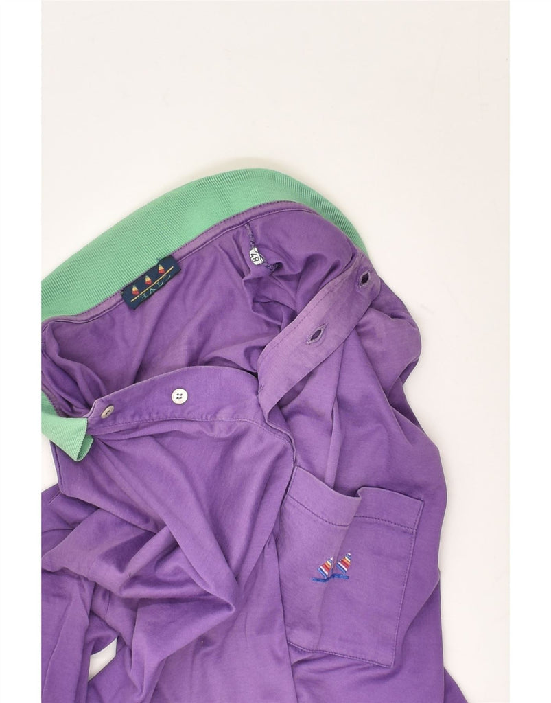 VINTAGE Mens Polo Shirt IT 48 Medium Purple | Vintage Vintage | Thrift | Second-Hand Vintage | Used Clothing | Messina Hembry 