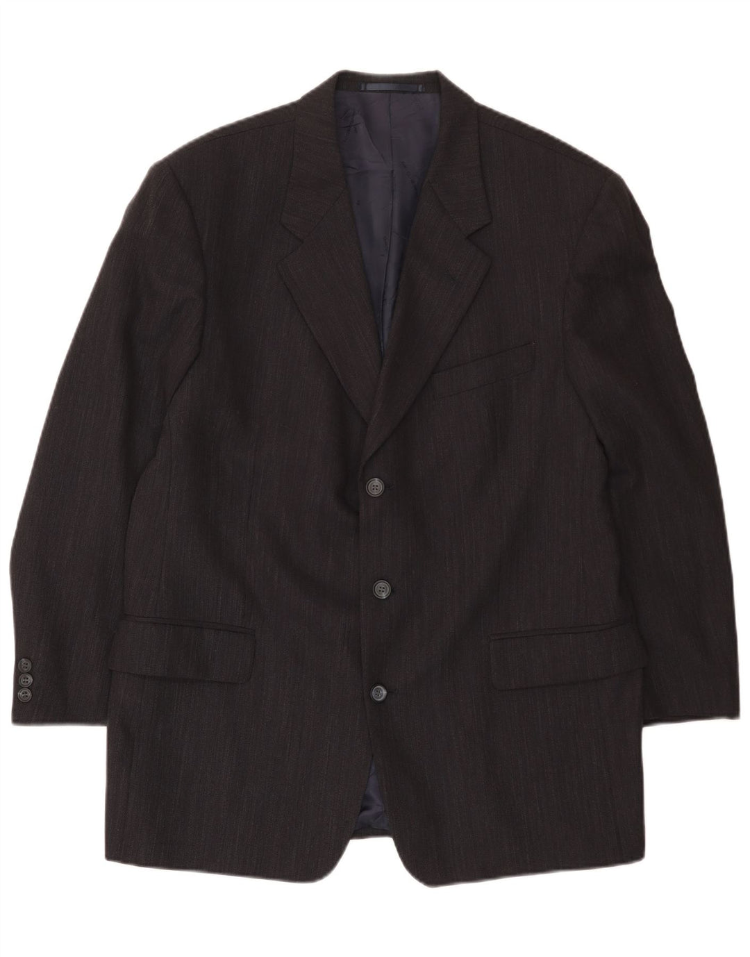 Daniel Hechter Mens 3 Button Blazer Jacket UK 40 Large Navy Blue New Wool