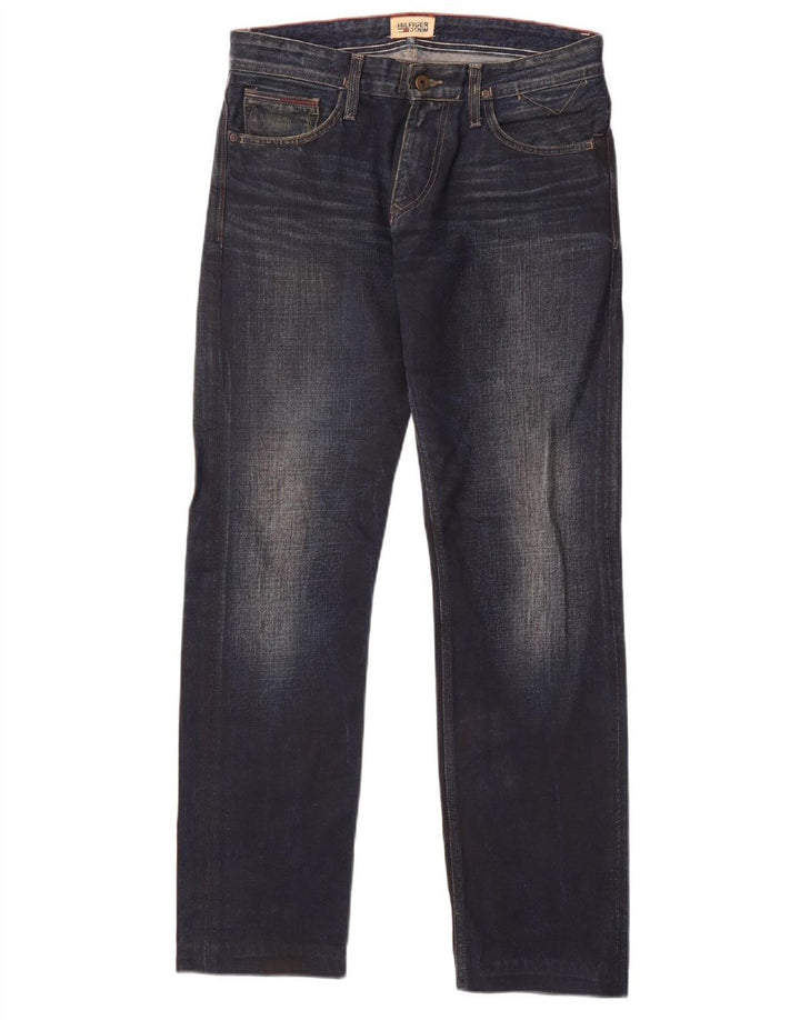 TOMMY HILFIGER Womens Straight Jeans W30 L32 Navy Blue