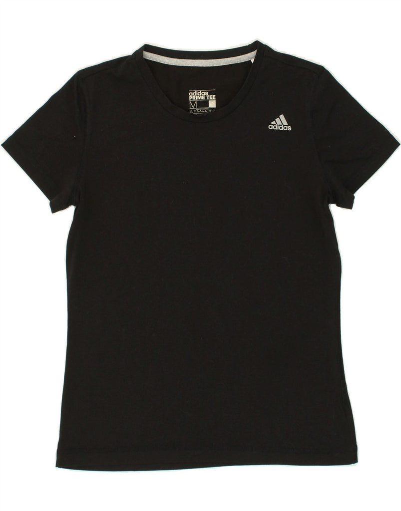 ADIDAS Womens Climalite T-Shirt Top UK 12/14 Medium Black Vintage Adidas and Second-Hand Adidas from Messina Hembry 