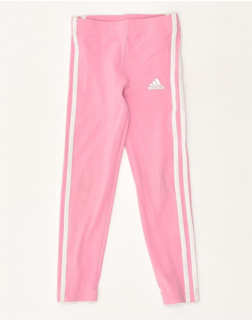 ADIDAS Girls Tracksuit Trousers Joggers 5-6 Years Pink Cotton | Vintage Adidas | Thrift | Second-Hand Adidas | Used Clothing | Messina Hembry 