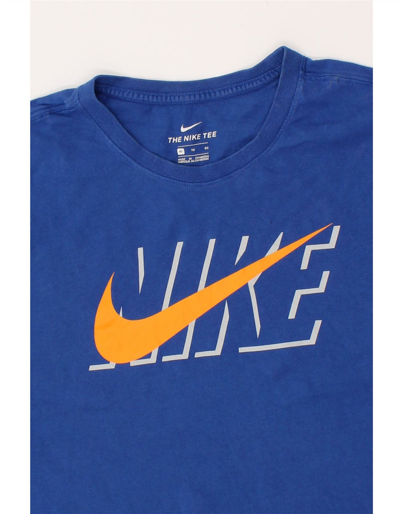 NIKE Mens Graphic T-Shirt Top XL Blue Cotton | Vintage Nike | Thrift | Second-Hand Nike | Used Clothing | Messina Hembry 