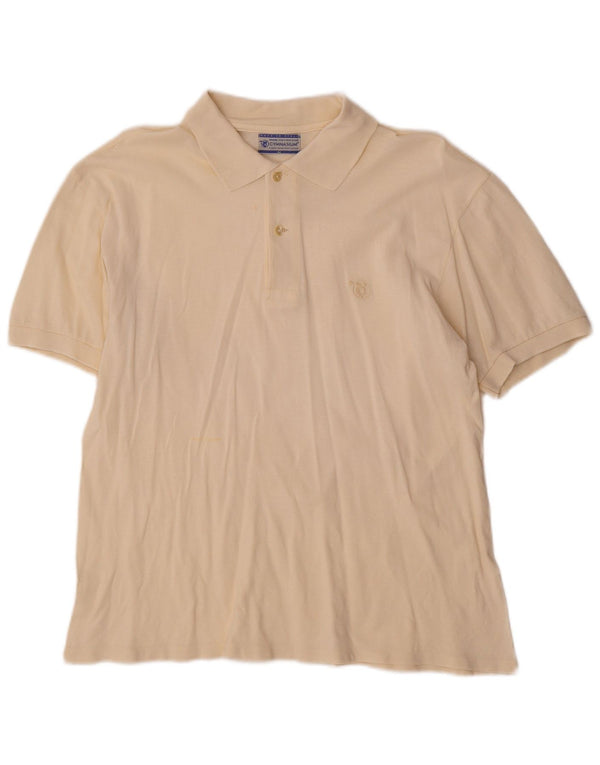 Gymnasium Mens Polo Shirt Medium Beige