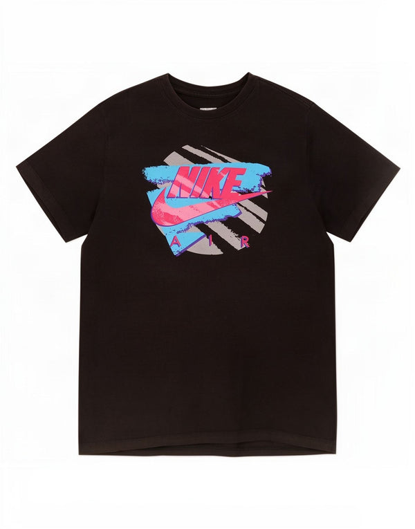 Nike Mens Graphic T-Shirt Top Medium Black Cotton