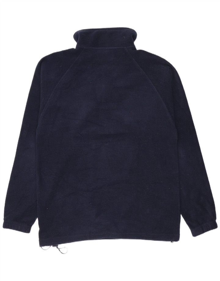 Kappa Mens Zip Neck Fleece Jumper Small Navy Blue