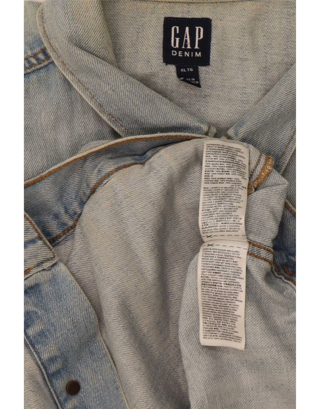 Gap Mens Denim Jacket UK 42 XL Blue Cotton