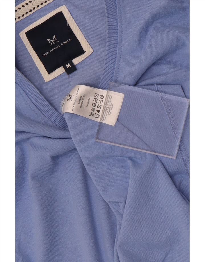 CREW CLOTHING Mens T-Shirt Top Medium Blue Cotton