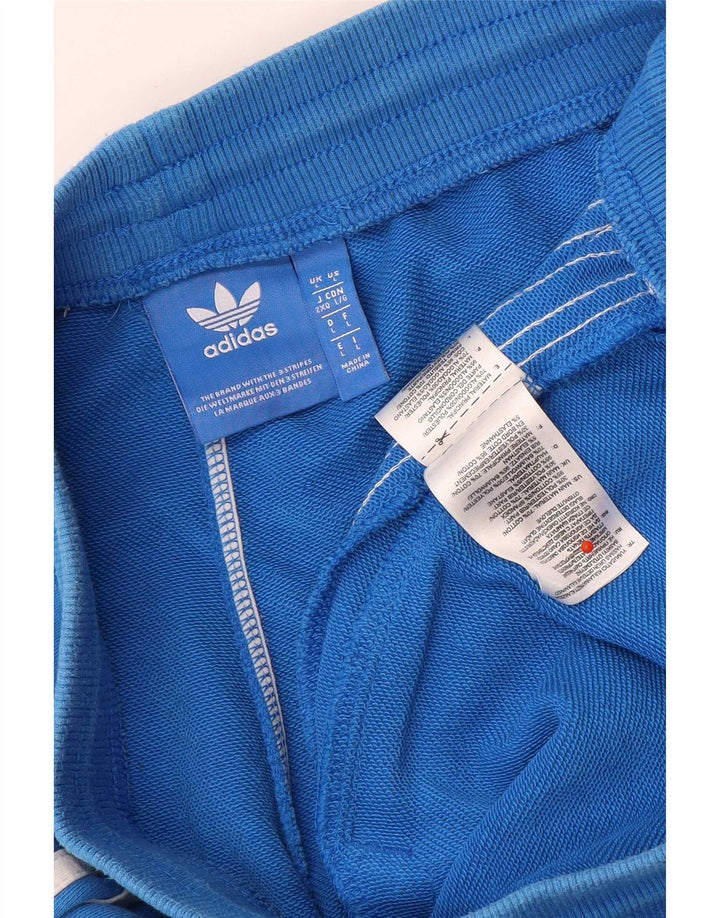 Adidas Mens Tracksuit Trousers Joggers Large Blue Cotton