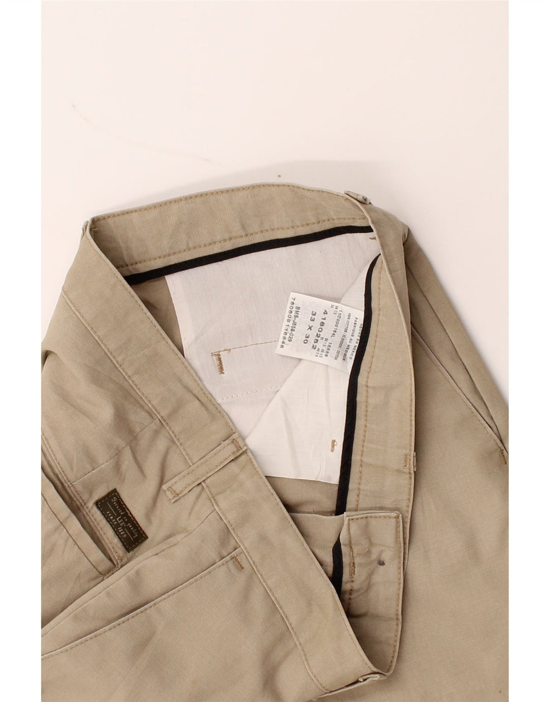 LEE Mens Straight Chino Trousers W33 L30  Beige Cotton Vintage Lee and Second-Hand Lee from Messina Hembry 