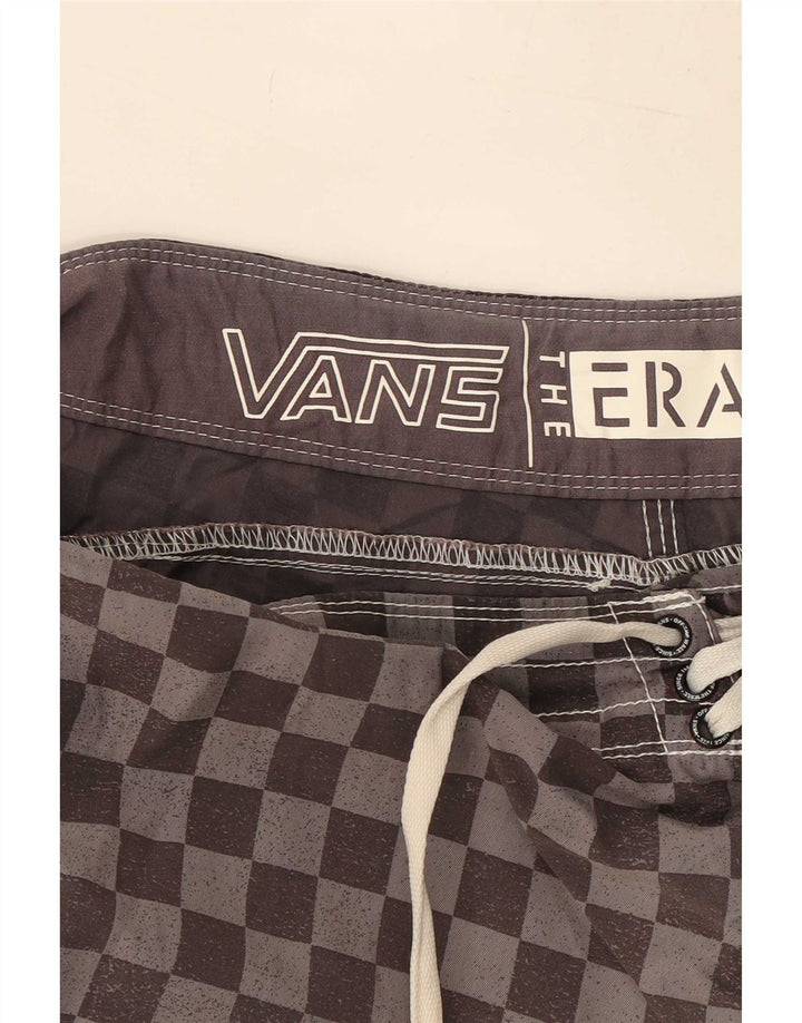 Vans Mens Swimming Shorts Large Grey Geometric