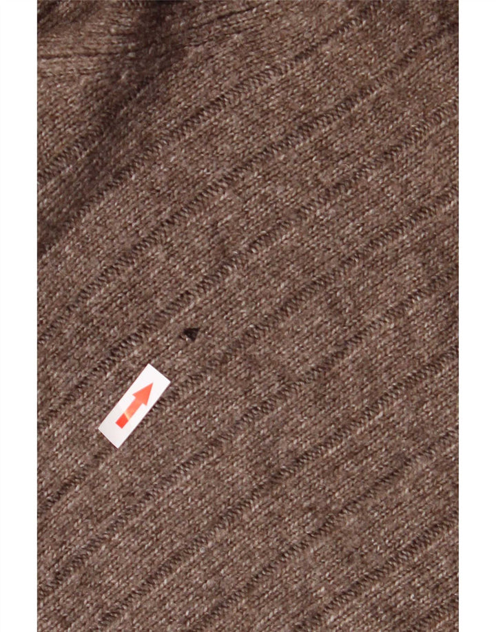Marks & Spencer Mens Roll Neck Jumper Sweater 2XL Brown Acrylic