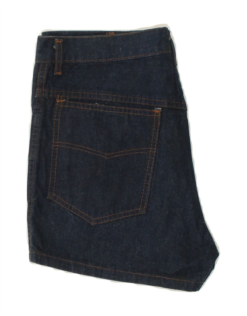 MASH Womens Denim Shorts W32 Large Navy Blue Cotton Vintage Mash and Second-Hand Mash from Messina Hembry 