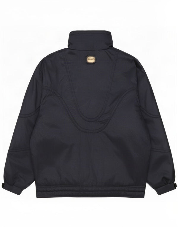Strolz Mens Loose Fit Anorak Ski Jacket UK 36 Small Navy Blue Nylon