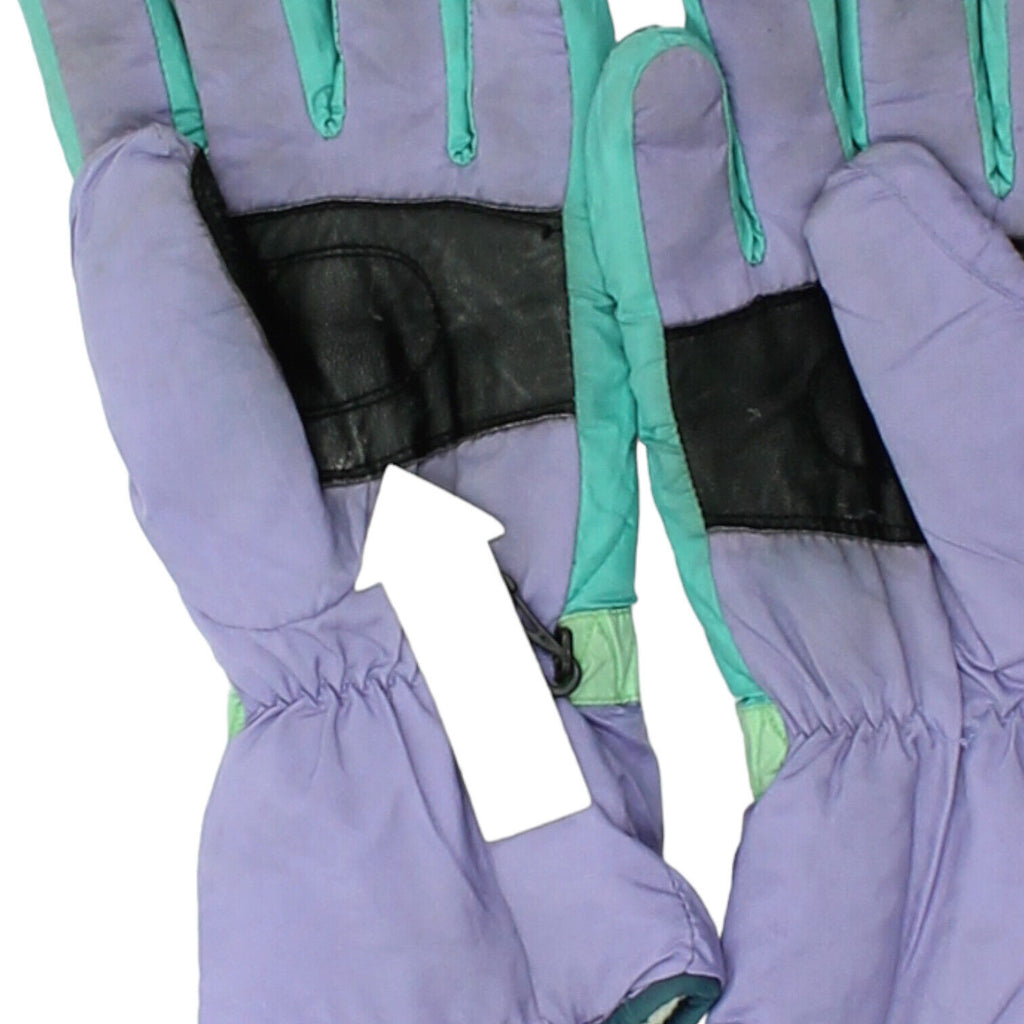 Colmar Entrant Womens Purple Green Ski Gloves | Vintage Designer Winter VTG | Vintage Messina Hembry | Thrift | Second-Hand Messina Hembry | Used Clothing | Messina Hembry 