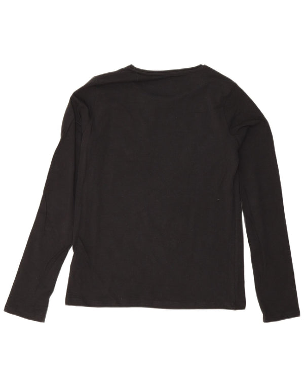 Guess Girls Graphic Top Long Sleeve 15-16 Years Black Cotton