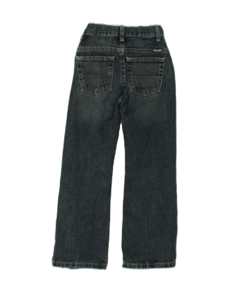 WRANGLER Boys Straight Jeans 7-8 Years W22 L22  Blue Cotton | Vintage Wrangler | Thrift | Second-Hand Wrangler | Used Clothing | Messina Hembry 