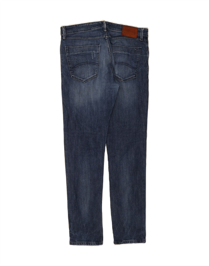 TOMMY HILFIGER Mens Straight Jeans W32 L32 Blue Cotton Vintage Tommy Hilfiger and Second-Hand Tommy Hilfiger from Messina Hembry 