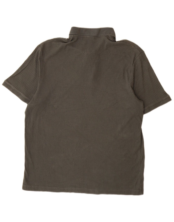Zara Mens Polo Shirt Medium Grey