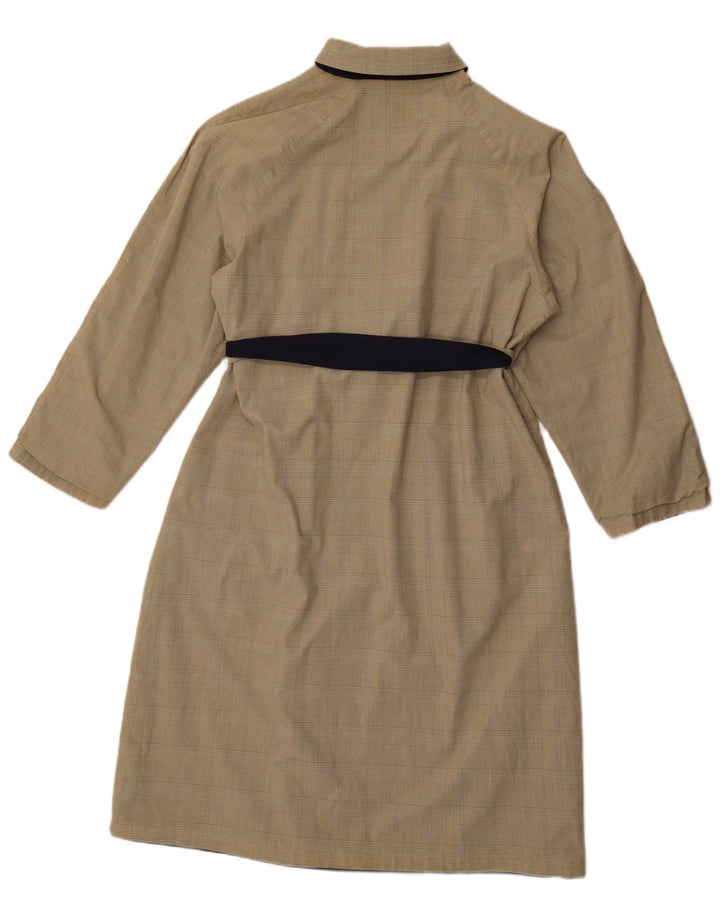 Preca Womens Reversible Overcoat EU 42 Large Navy Blue Polyester