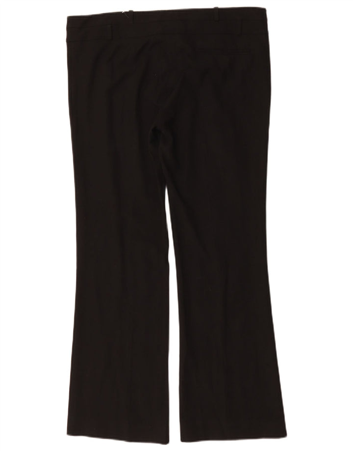 Oasis Womens Bootcut Casual Trousers UK 12 Medium W34 L29 Black Polyester