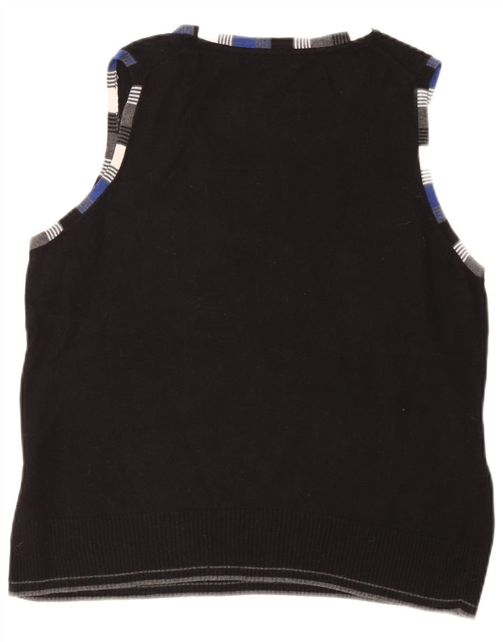 Hobbs Womens Vest Top UK 16 Large Black Cotton
