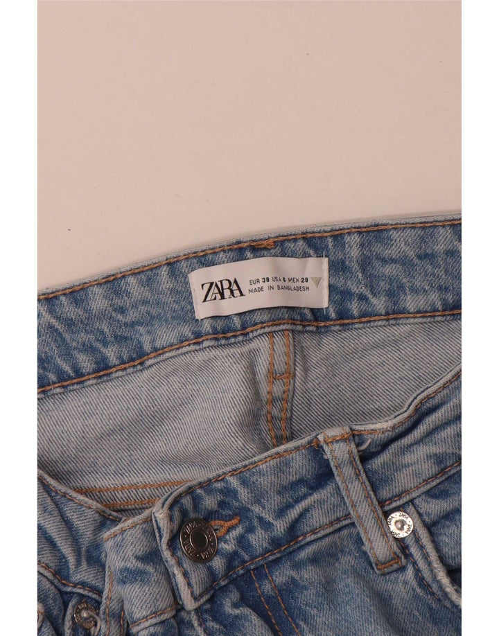 Zara Womens Straight Jeans EU 38 Small W28 L32 Blue Cotton