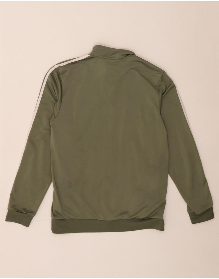 Adidas Mens Tracksuit Top Jacket Medium Khaki Polyester