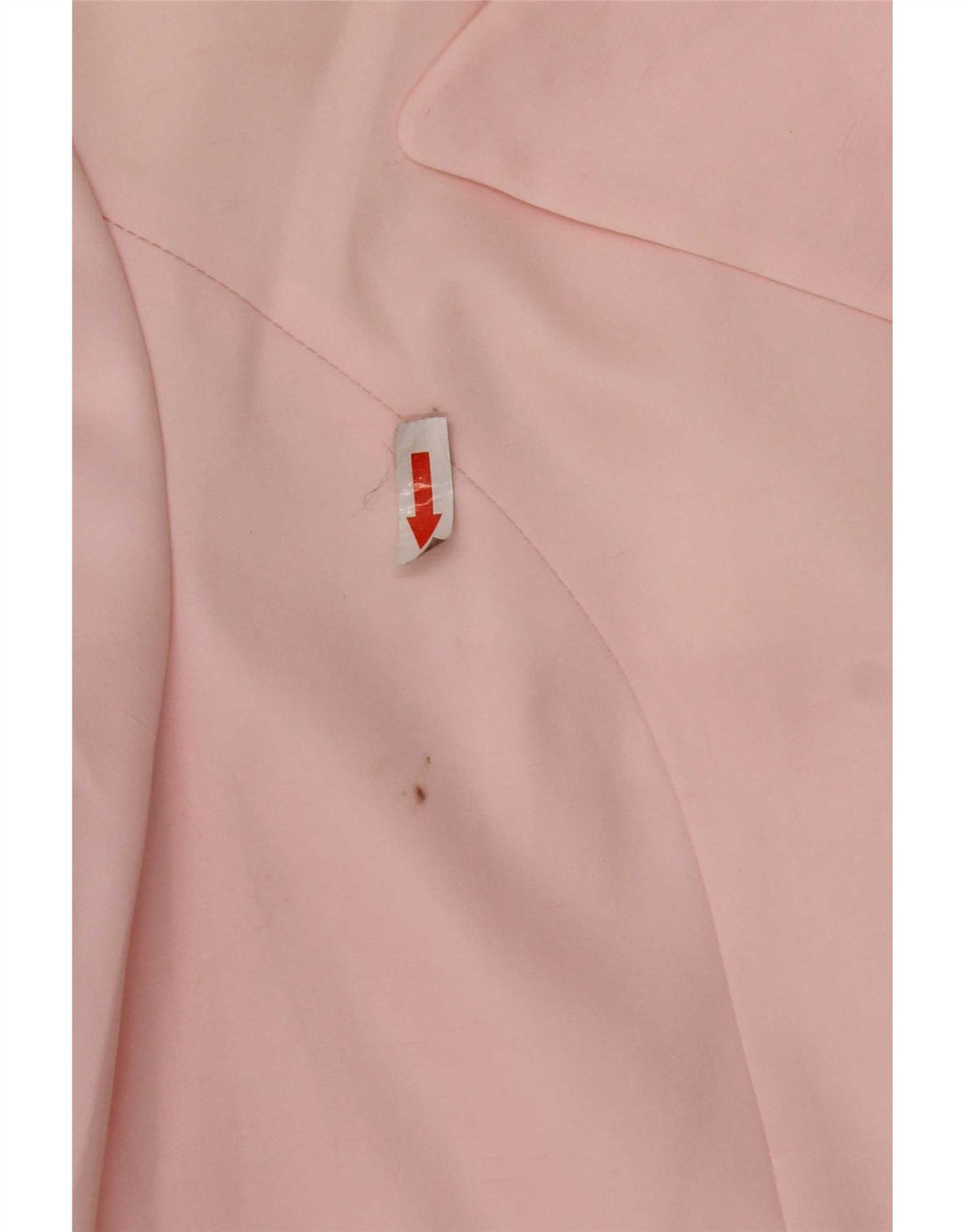 Benetton Womens Double Breasted Blazer Jacket UK 14 Medium Pink Polyester