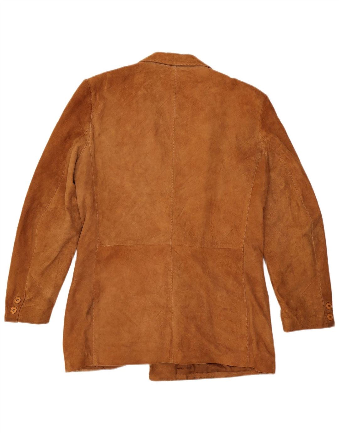 Vintage Mens Double Breasted Suede Blazer Jacket IT 52 XL Brown Leather