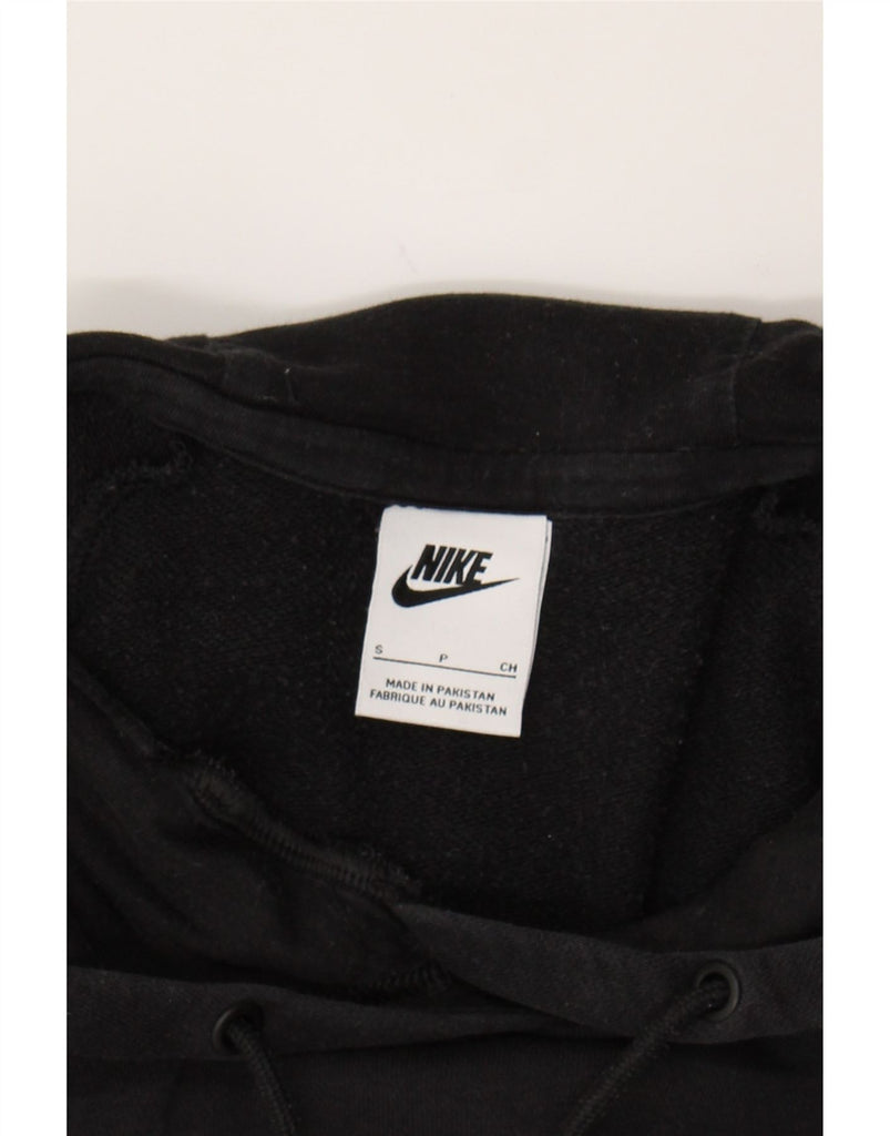 NIKE Womens Oversized Graphic Hoodie Jumper UK 10 Small Black Cotton Vintage Nike and Second-Hand Nike from Messina Hembry 