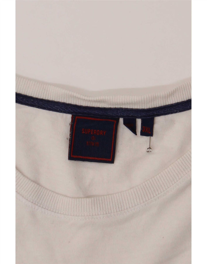 Superdry Mens Graphic T-Shirt Top 3XL White