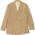 DUNHILL Mens Double Breasted Blazer Jacket UK 38 Medium Beige